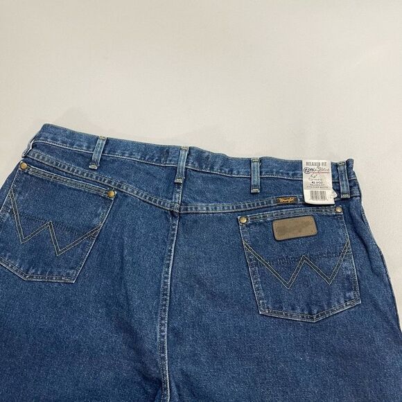 NWT Wrangler George Straight Cowboy Cut Relaxed Fit Denim Jeans Size 42 X 30 - Picture 9 of 10